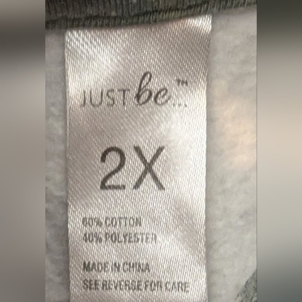 Just Be Blue and Gray Tie Dye Hoodie EUC - Picture 3 of 5